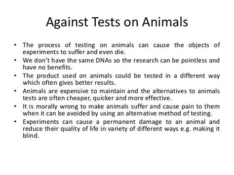 animal testing case study examples