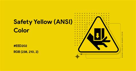 ansi safety yellow color code