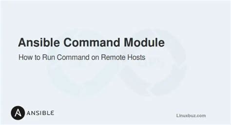 ansible command module examples