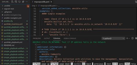 ansible-doc examples