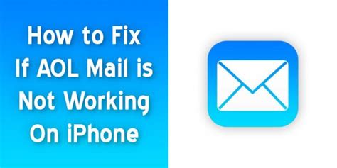 aol mail not loading on iphone