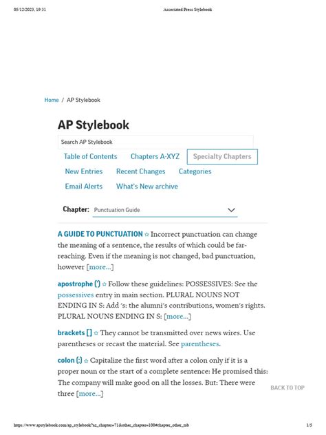 Ap Style Walkthrough