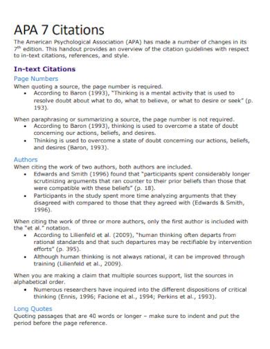 apa 7 citation example paper