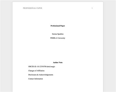 apa 7th edition format example word