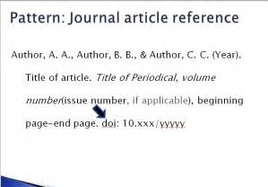 apa article reference list