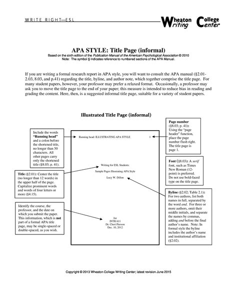 apa format example word document