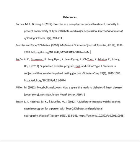 apa format for references in research
