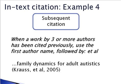 apa format in text citation example et al