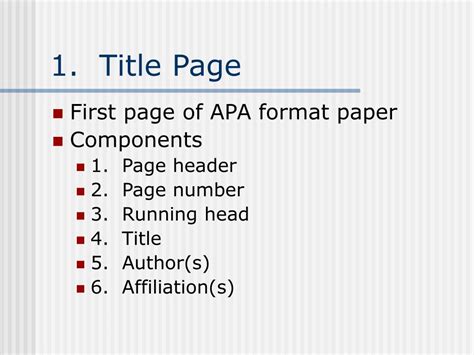 apa format presentation example