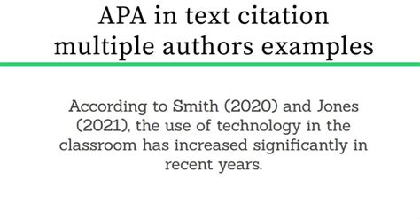apa style in text citation example multiple authors