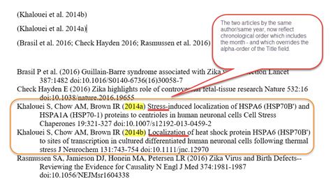 apa style reference list same author different year