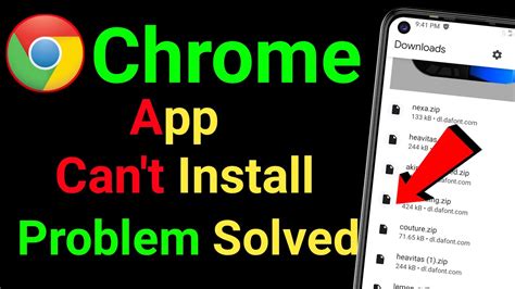 app not installed problem in chrome