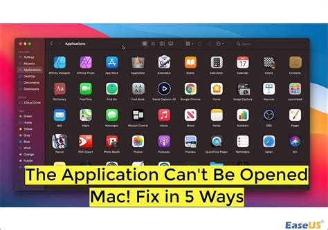 application could not be opened mac