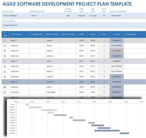 application development project plan template