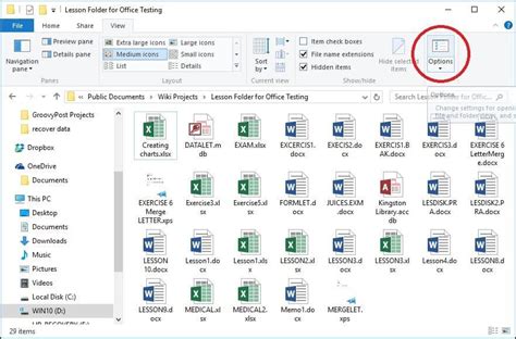 Application documents in folder