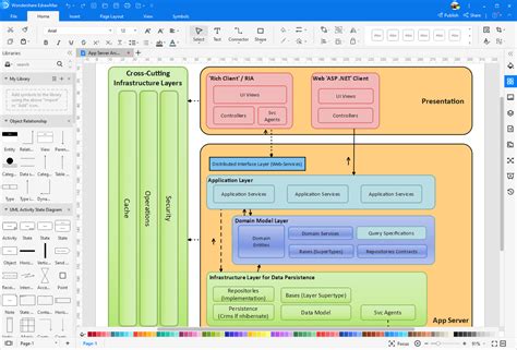application structure diagram example