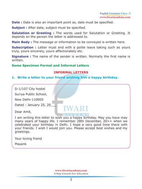 application topics for class 5