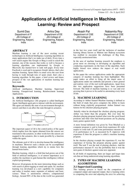 applications of artificial intelligence and machine learning pdf