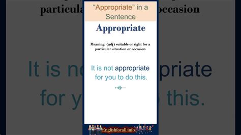 appropriate meaning in english with example