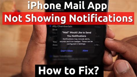 apps are not showing in notifications iphone