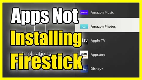 apps not found on firestick