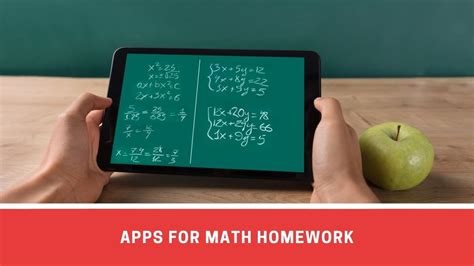apps that can help with math homework