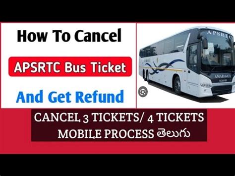 apsrtc ticket cancellation policy