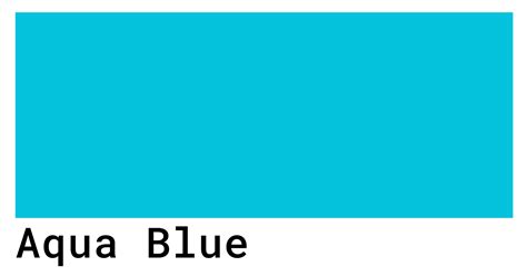 aqua blue colour rgb code