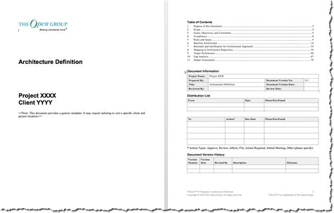 architecture definition document sample