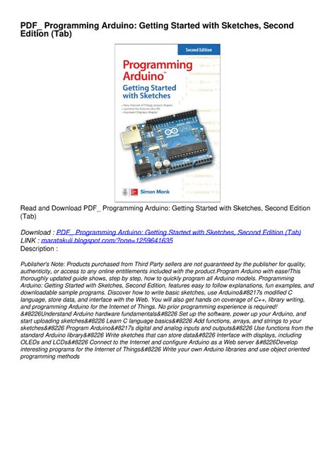 arduino programming language pdf free download