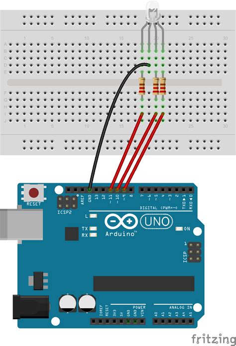 arduino rgb led color fade code