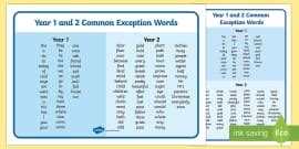 are common exception words statutory