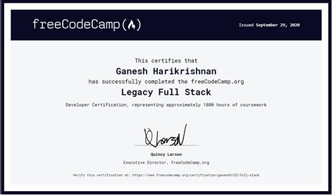 are free code camp certificate value