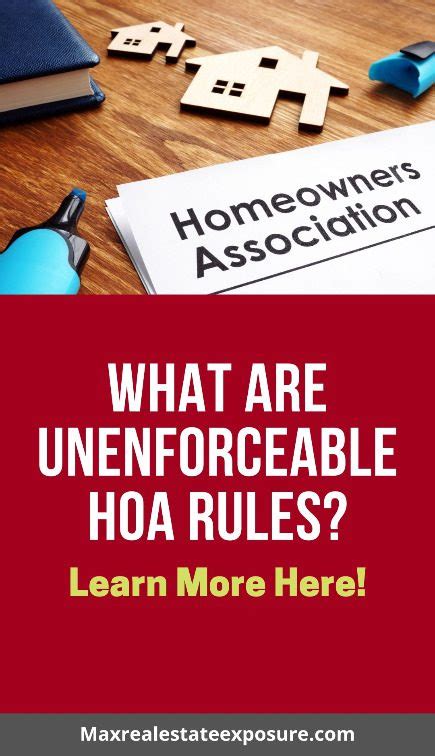 are hoa rules enforceable