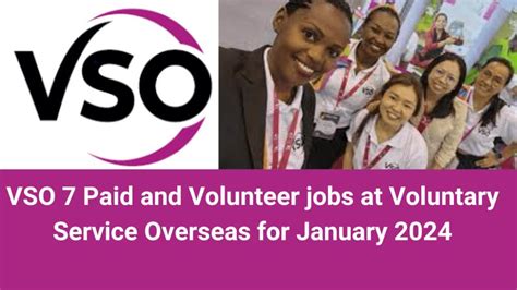 are vso volunteers paid