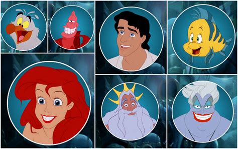 ariel characters list