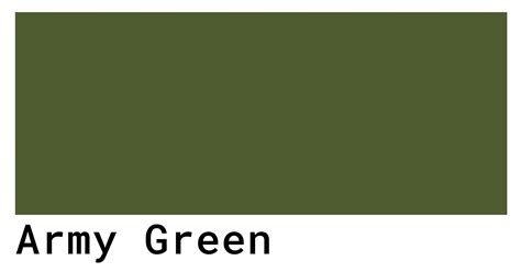 army colour code