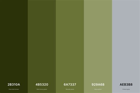 army green color code in canva