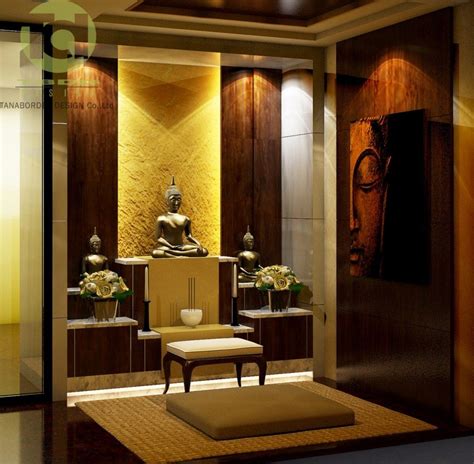Low lighting in Asian prayer room