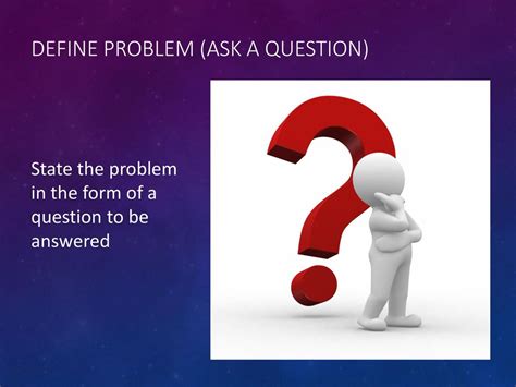 asking questions and defining problems examples