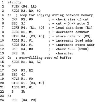 assembly code example arm
