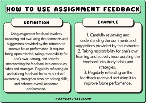 assignment feedback examples
