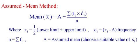 assumed method formula class 10th