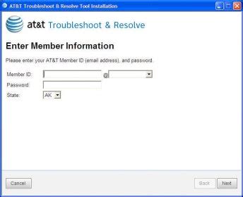 Use the AT&T Troubleshoot & Resolve Tool