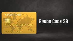atm error code 58