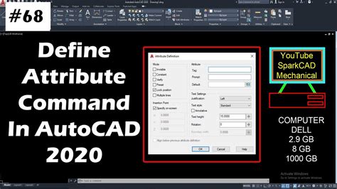 attributes command in autocad