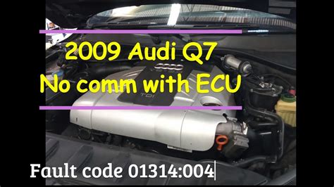 audi 01314 fault code
