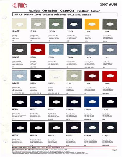 audi a1 silver paint code