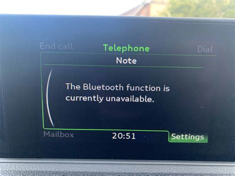 audi a3 bluetooth not working