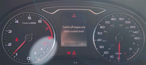 audi a3 engine coolant warning light